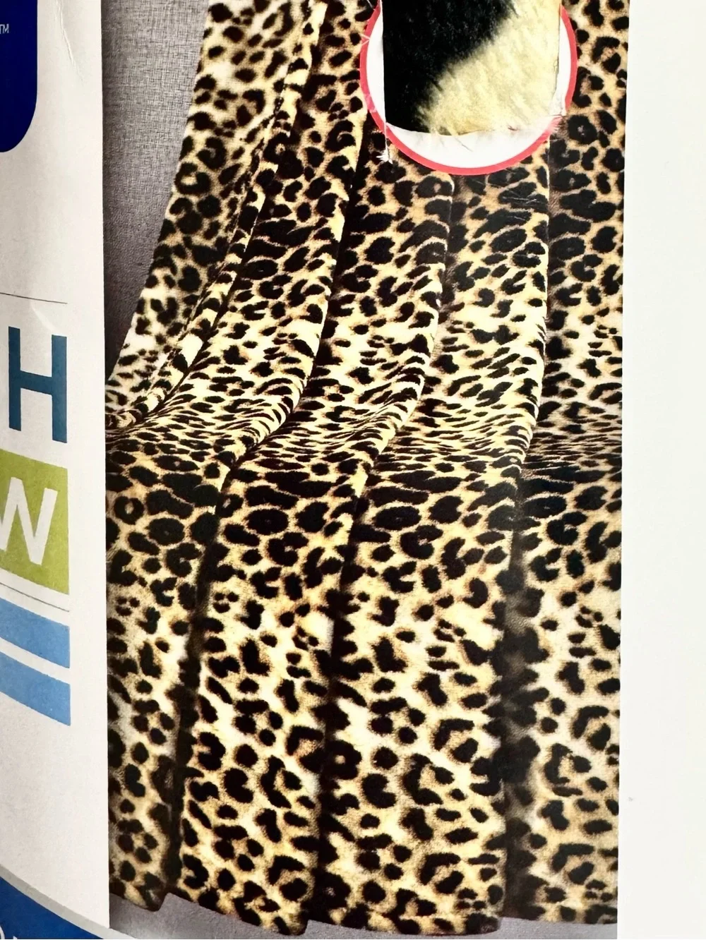 Interiors By Design Leopard Plush Throw Blanket 50x60 NWT